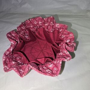 Vintage Draw String Fabric Jewelry Organizer